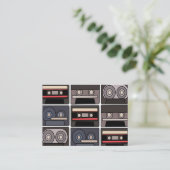 Cassetteband Mix tape Muziek Band Artiest Visitekaartje (Staand voorkant)