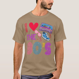 Cassetteband Retro I Love de Jaren 80 Kostuum I He T-shirt