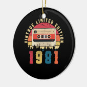 Cassettebandje 1981 Keramisch Ornament (Links)