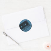  Cassettebandje blauw Sticker (Envelop)