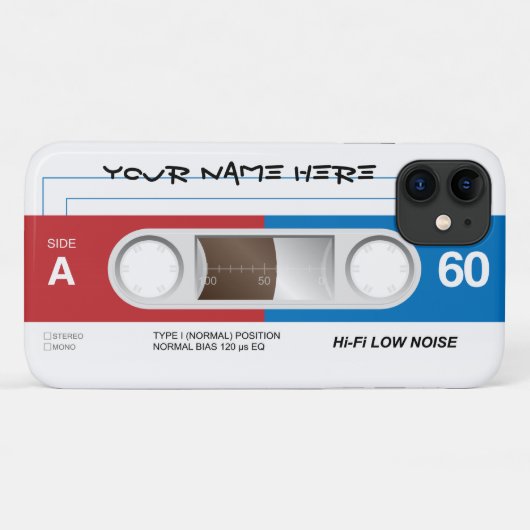 Cassettebandje Case-Mate iPhone Case (Achterkant (horizontaal))