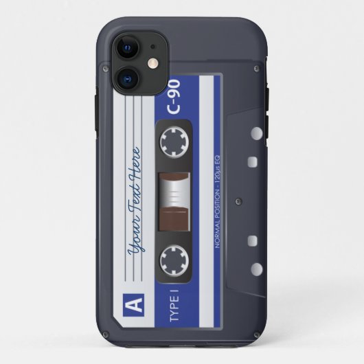 Cassettebandje iPhone 5 Hoesje (Achterkant)