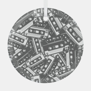 Cassettebandje: Monochroom  Patroon Glas Ornament