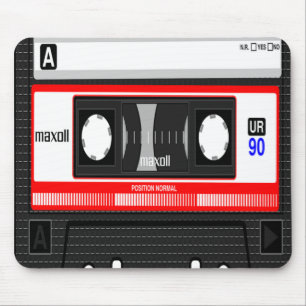Cassettebandje Mousepad, de Minnaar van de Muziek Muismat