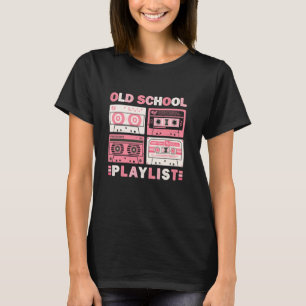 Cassettebandje Music 80s Retro Old School Playlist T-shirt