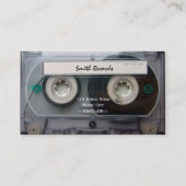 Cassettebandje Music Records Visitekaartjes (Achterkant)