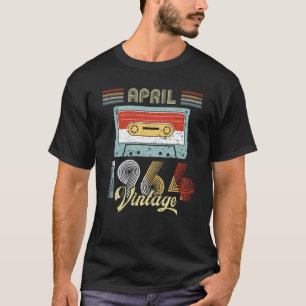 Cassettebandje op de geboorte van april 1964 T-shirt