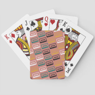 Cassettebandje Patroon Pokerkaarten