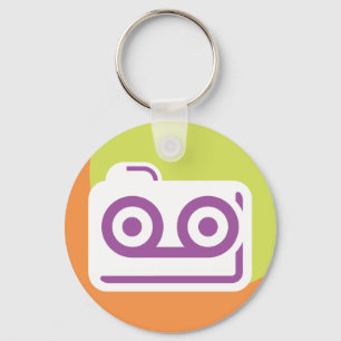 Cassettebandje pictogram sleutelhanger