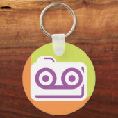 Cassettebandje pictogram sleutelhanger (Voorkant)