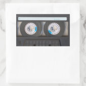 Cassettebandje Rechthoekige Sticker (Tas)