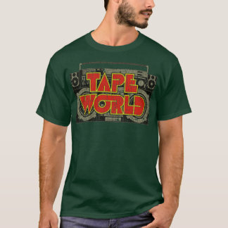 Cassettebandje Tape World Boombox 1978 T-shirt