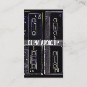 Cassettebandje terugdraaien terugdraaien DJ-record Visitekaartje