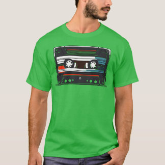 Cassettebandje terugspoelen naar de jaren 80 retro t-shirt