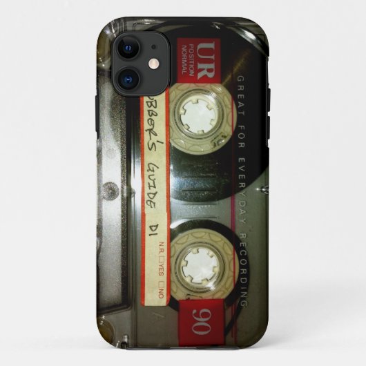 Cassettebandje van de oude school Case-Mate iPhone case (Achterkant)