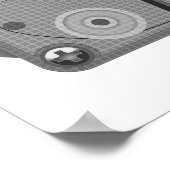 Cassettebandje van de oude school poster (Hoek)