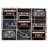 Cassettebandje verjaardagsfeestje groot cadeauzakje (Achterkant)