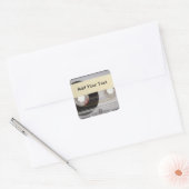 Cassettebandje Vierkante Sticker (Envelop)