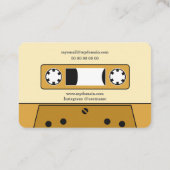  Cassettebandje Visitekaartje (Achterkant)