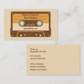 Cassettebandje Visitekaartje Bruin Cream Gold (Voorkant / Achterkant)