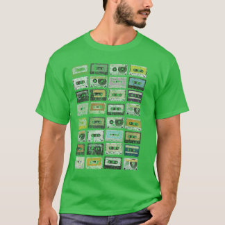 Cassettebandjes 1980s Muziek Afgeleid Vintage Uite T-shirt