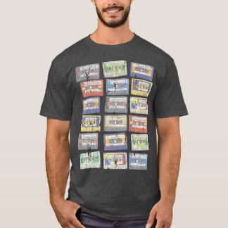 Cassettebandjes Mixtapes 1980 Radio DJ Muziek T-shirt