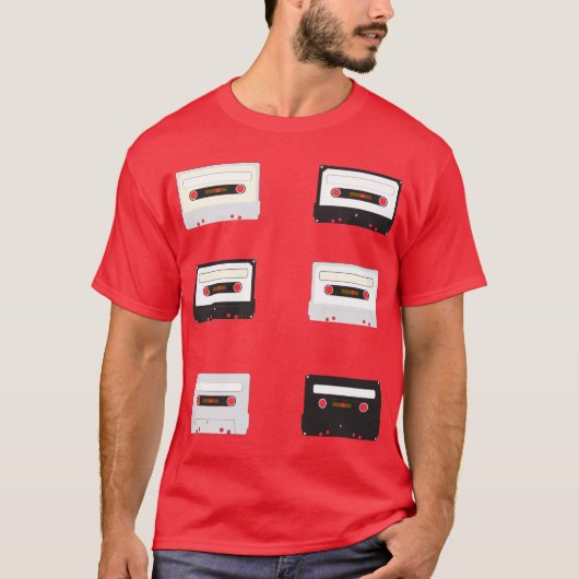 Cassettebandjes T-shirt (Voorkant)
