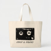  cassetteontwerp! grote tote bag (Voorkant)