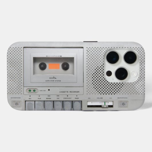 cassetterecorder Case-Mate iPhone case (Achterkant (horizontaal))