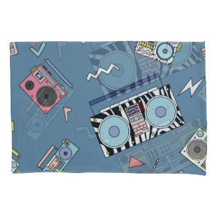 cassettespelers: Retro Naadloze Kunst Kussensloop
