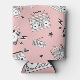 cassettespelers: retro patroon. blikjeskoeler