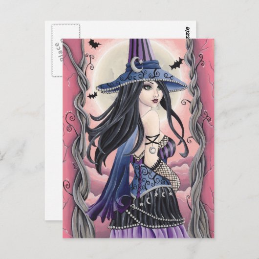 Cassia - Carte postale de sorcière (Devant / Derrière)