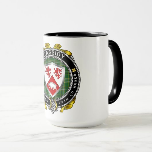 Cassidy Irish Shield Badge Mok (Voorkant rechts)