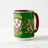 Cassidy Irish Shield & Griffins gepersonaliseerd Mok (Voorkant rechts)