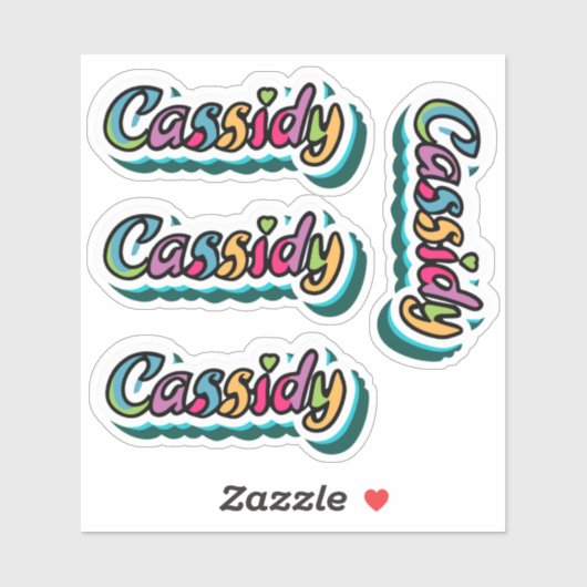 Cassidy Naam Stickers (Vel)