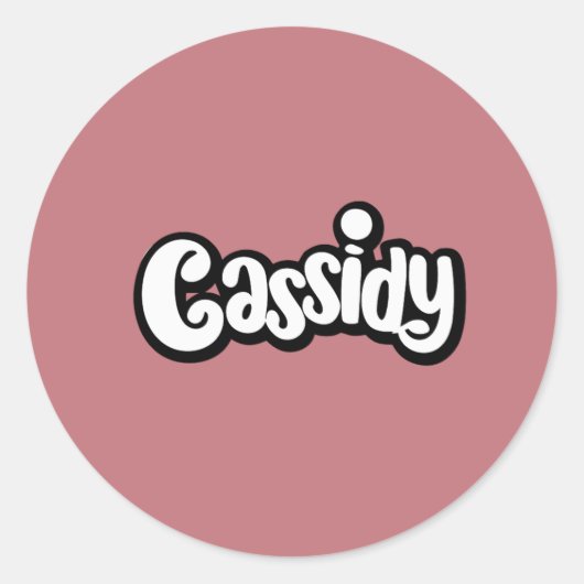 Cassidy Naam Stickers (Voorkant)