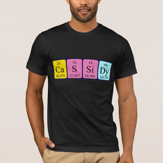 Cassidy periodiek table name shirt (Voorkant)