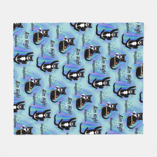 Cassidy TinyKittens Fleece Deken (Voorkant (Horizontaal))