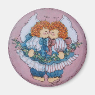 Cassie en Clarissa Twins Angel Magnet Magneet