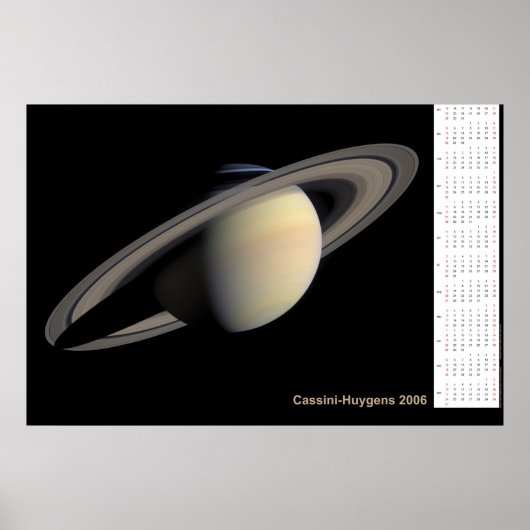 Cassini-Huygens 2006 Kalender Poster (Voorkant)