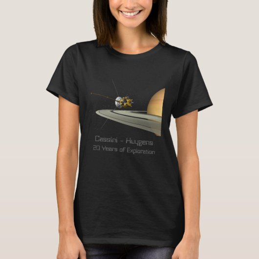 Cassini-Huygens Mission - T-shirt (Voorkant)