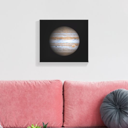 Cassini-Uitzicht van Jupiter NASA Canvas Afdruk (Insitu (Woonkamer))