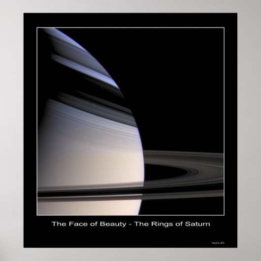 CassiniMission-Face0fBeauty-Saturn Poster (Voorkant)