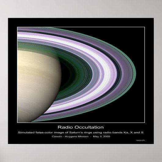 CassiniMission-PIA07873 Poster (Voorkant)