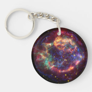 Cassiopeia A in veel kleuren Sleutelhanger