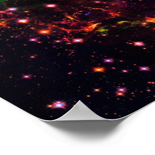 Cassiopeia A Nebula Supernova Remnant Space Photo Poster (Hoek)