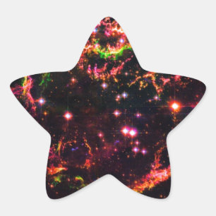 Cassiopeia A-nevel Supernovarestant Ruimtefoto Ster Sticker