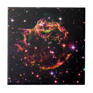 Cassiopeia A-nevel Supernovarestant Ruimtefoto Tegeltje