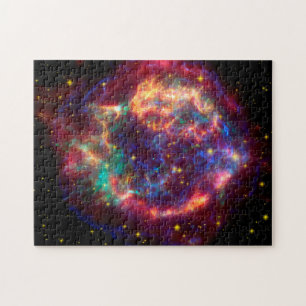 Cassiopeia a Spitzer Legpuzzel