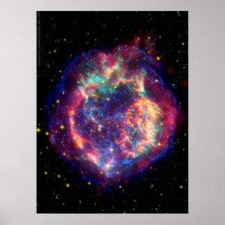Cassiopeia A Supernova ... De dood wordt haar Poster